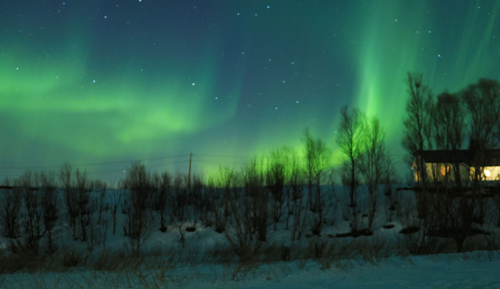Vangshamn, Botnhamn, Troms, Norvège. 23 mars 2025, 21:28.© Tobias Bührer 2025